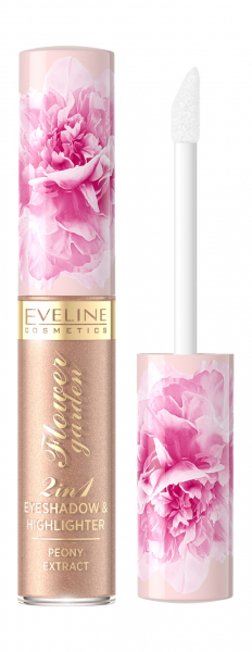 Eveline Flower Garden Waterproof 2-in-1 Eyeshadow&nbsp;Жидкие тени для век | 02