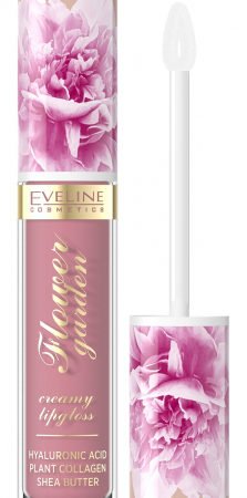 Eveline Flower Garden Creamy Lipgloss Кремовый блеск для губ с гиалуроновой кислотой и маслом ши | 01