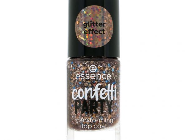 Топовое покрытие для ногтей `ESSENCE` CONFETTI PARTY с глиттер-эффектом