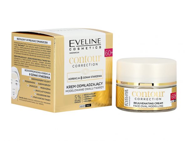 Крем для лица `EVELINE` CONTOUR CORRECTION омолаживающий 60+ (моделирующий овал лица) 50 мл